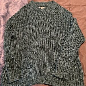 American Eagle Outfitters Teal Knit Sweater